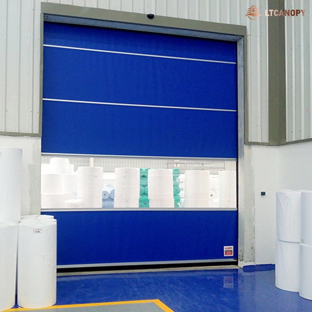 High Speed Rapid Roll Up PVC Door Impact Doors Climate Control Freezer ...