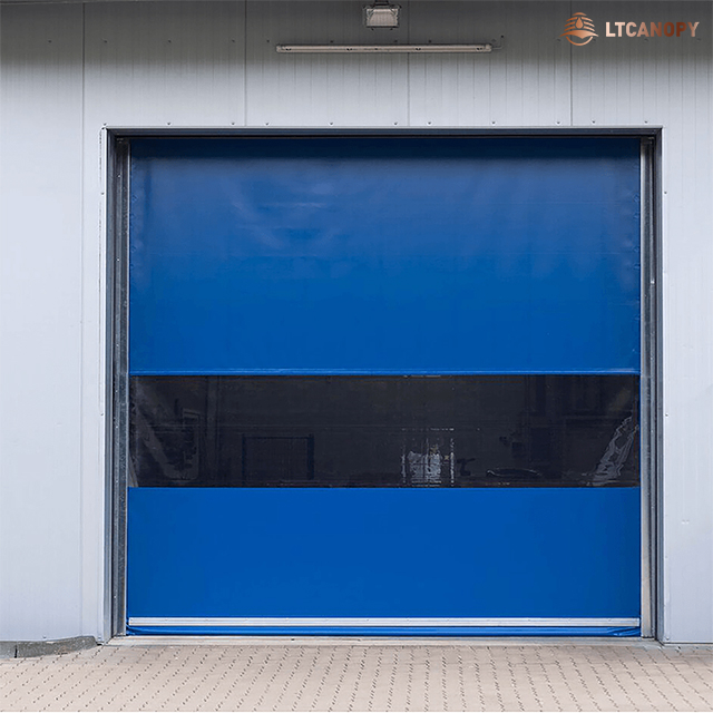 High Speed Rapid Roll Up PVC Door Impact Doors Climate Control Freezer ...