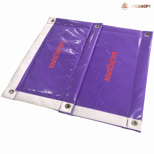 Purple Acoustic Sound Blankets For Industrial Noise Control Acoustic